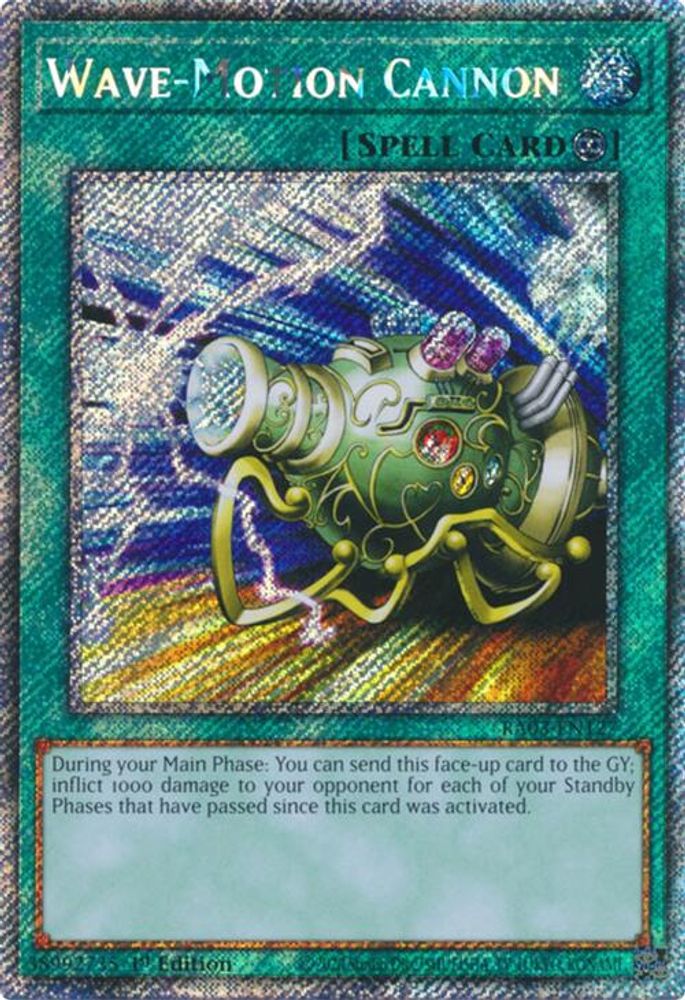 Wave-Motion Cannon (Platinum Secret Rare) (RA03-EN127) - Platinum Secret Rare