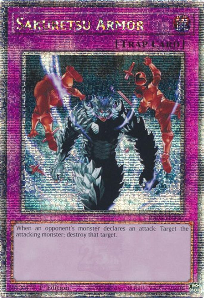 Sakuretsu Armor (Quarter Century Secret Rare) (RA03-EN130) - Quarter Century Secret Rare