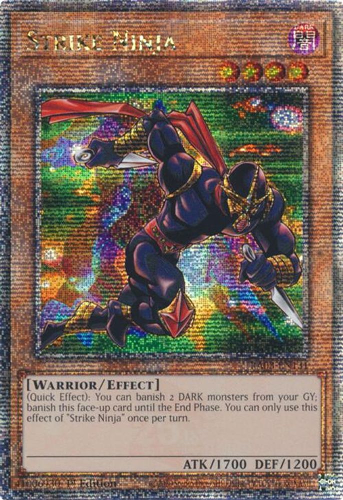 Strike Ninja (Quarter Century Secret Rare) (RA03-EN131) - Quarter Century Secret Rare