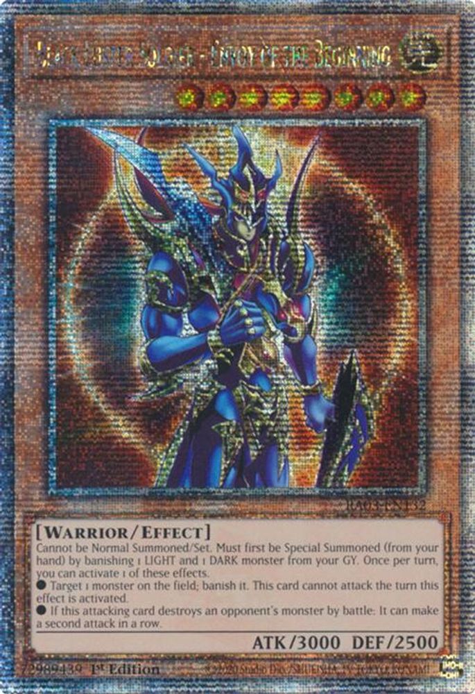 Black Luster Soldier - Envoy of the Beginning (Quarter Century Secret Rare) (RA03-EN132) - Quarter Century Secret Rare