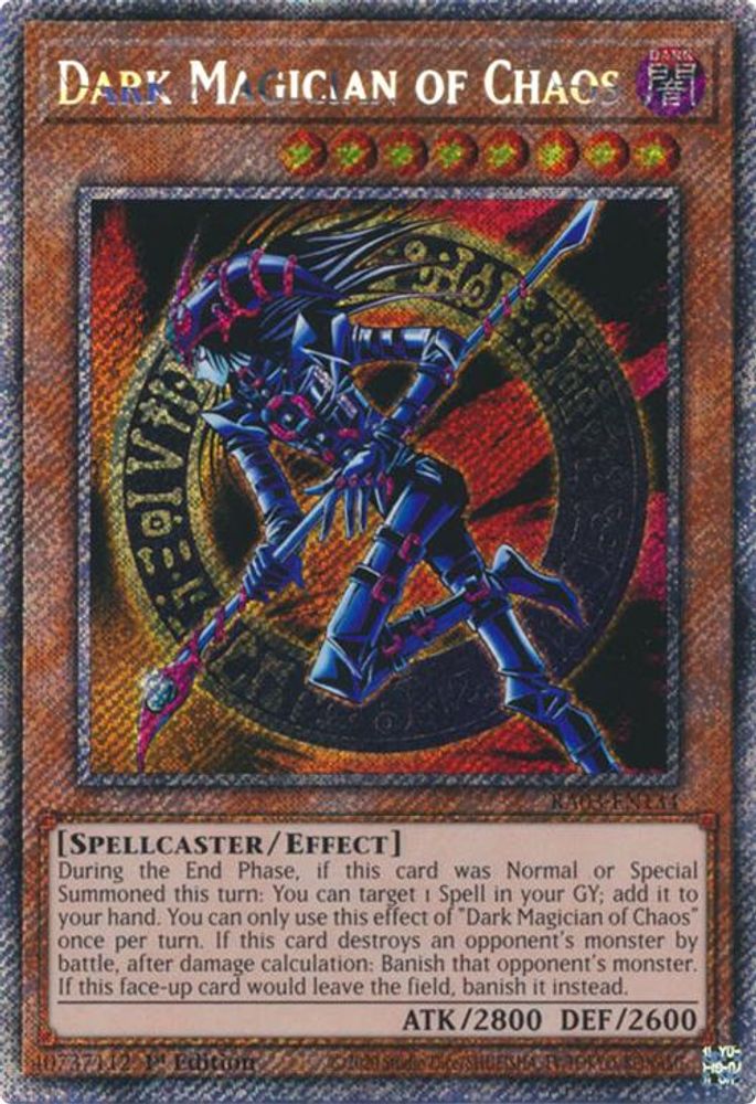 Dark Magician of Chaos (Platinum Secret Rare) (RA03-EN134) - Platinum Secret Rare