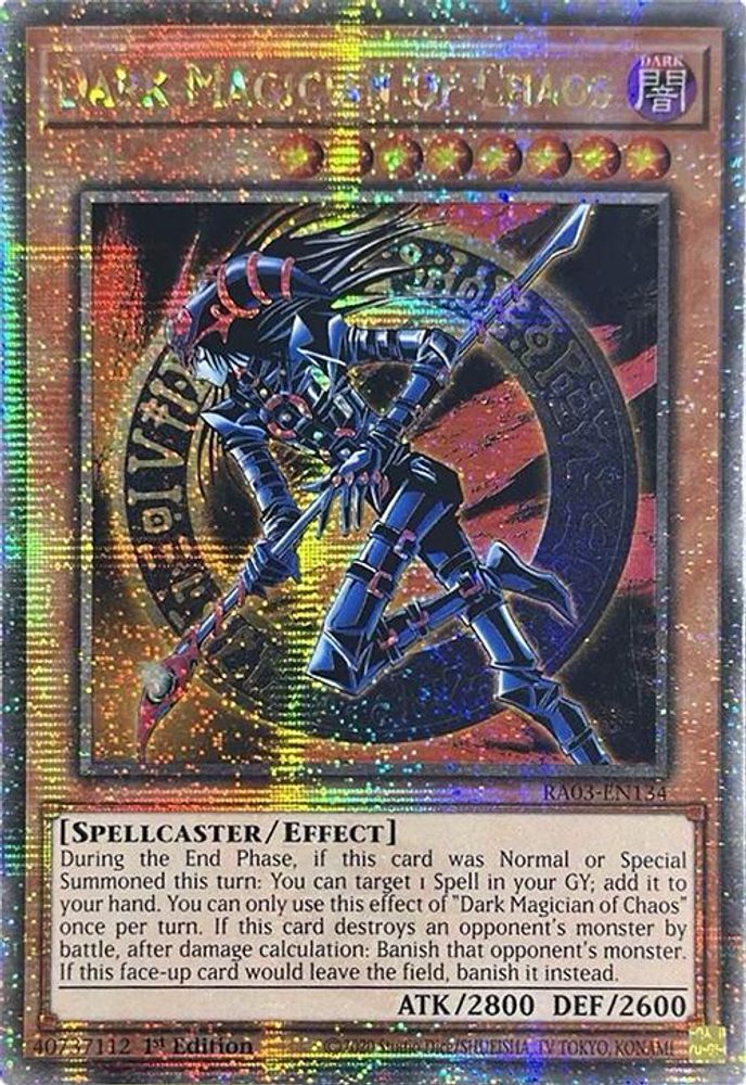 Dark Magician of Chaos (Quarter Century Secret Rare) (RA03-EN134) - Quarter Century Secret Rare
