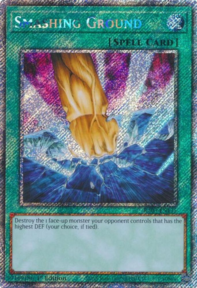 Smashing Ground (Platinum Secret Rare) (RA03-EN135) - Platinum Secret Rare