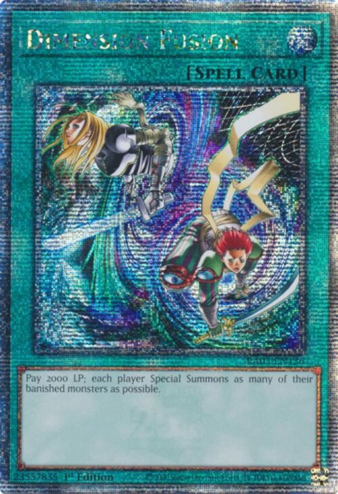 Dimension Fusion (Quarter Century Secret Rare) (RA03-EN136) - Quarter Century Secret Rare