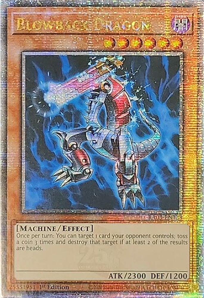 Blowback Dragon (Quarter Century Secret Rare) (RA03-EN138) - Quarter Century Secret Rare