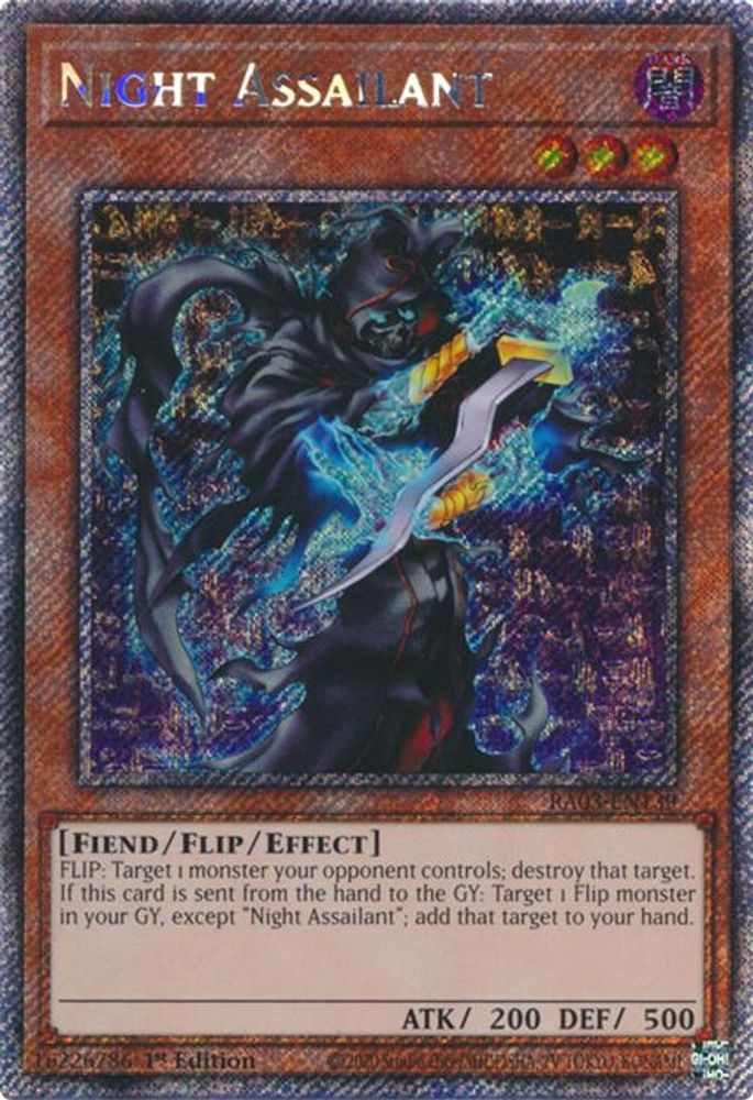 Night Assailant (Platinum Secret Rare) (RA03-EN139) - Platinum Secret Rare