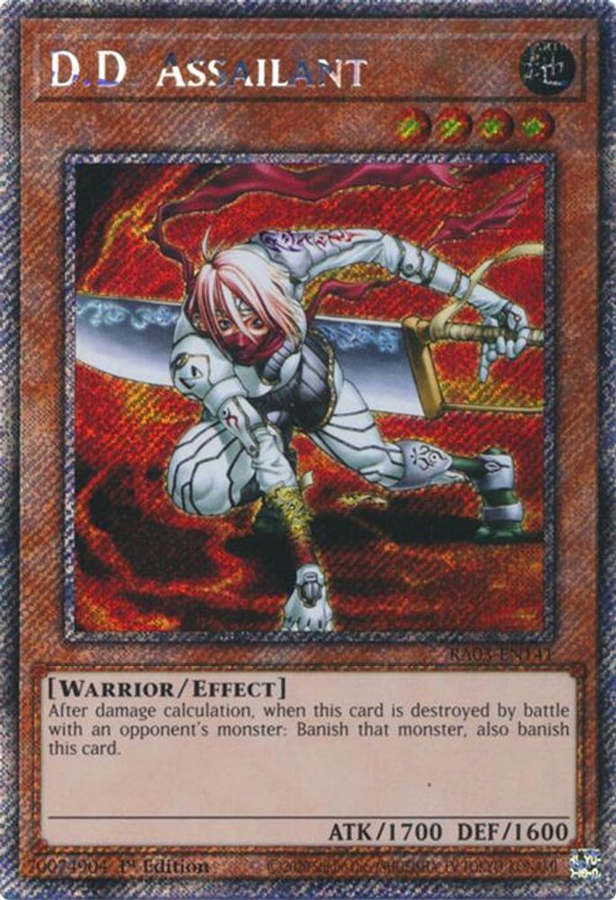 D.D. Assailant (Platinum Secret Rare) (RA03-EN141) - Platinum Secret Rare