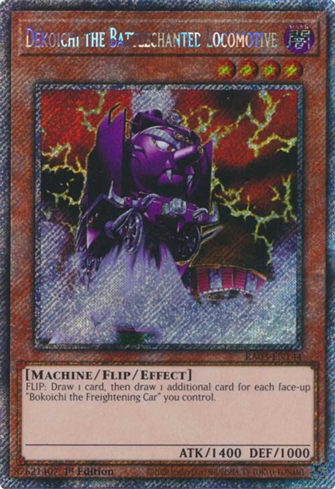 Dekoichi the Battlechanted Locomotive (Platinum Secret Rare) (RA03-EN144) - Platinum Secret Rare