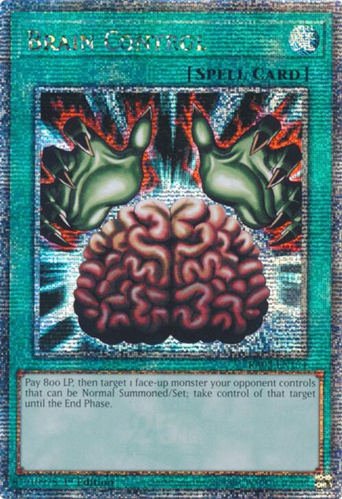 Brain Control (Quarter Century Secret Rare) (RA03-EN154) - Quarter Century Secret Rare