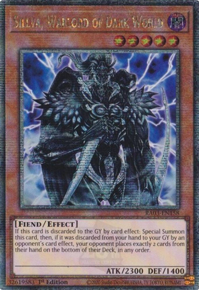 Sillva, Warlord of Dark World (Quarter Century Secret Rare) (RA03-EN158) - Quarter Century Secret Rare