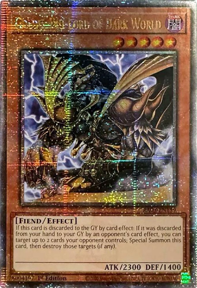 Goldd, Wu-Lord of Dark World (Quarter Century Secret Rare) (RA03-EN159) - Quarter Century Secret Rare