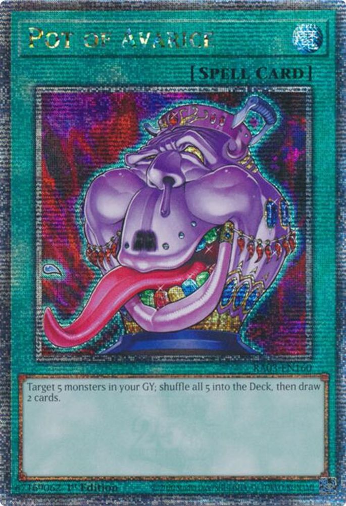 Pot of Avarice (Quarter Century Secret Rare) (RA03-EN160) - Quarter Century Secret Rare