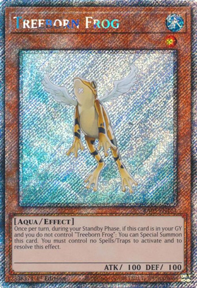 Treeborn Frog (Platinum Secret Rare) (RA03-EN161) - Platinum Secret Rare