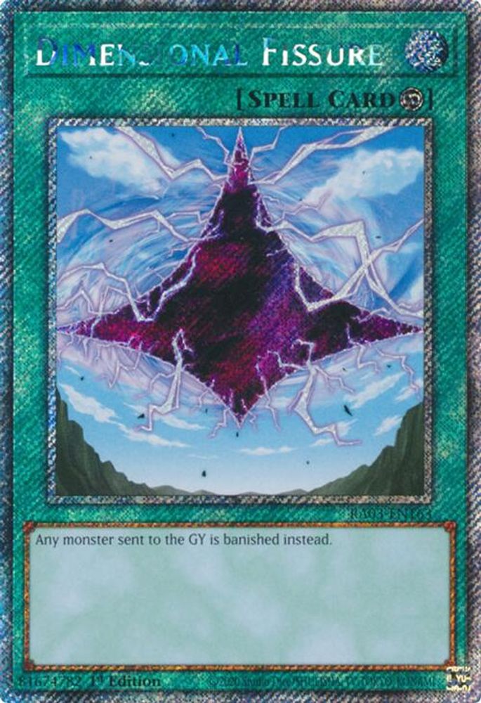 Dimensional Fissure (Platinum Secret Rare) (RA03-EN163) - Platinum Secret Rare