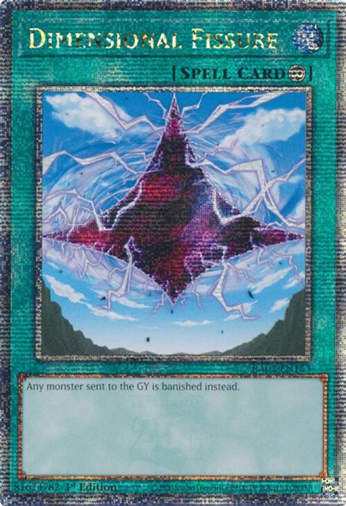 Dimensional Fissure (Quarter Century Secret Rare) (RA03-EN163) - Quarter Century Secret Rare