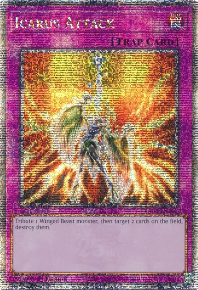 Icarus Attack (Quarter Century Secret Rare) (RA03-EN165) - Quarter Century Secret Rare
