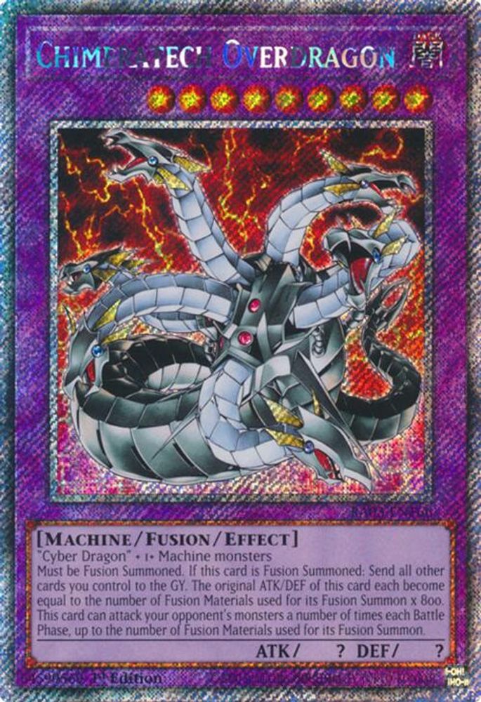 Chimeratech Overdragon (Platinum Secret Rare) (RA03-EN166) - Platinum Secret Rare