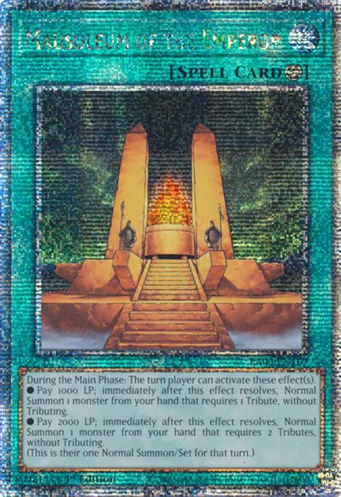 Mausoleum of the Emperor (Quarter Century Secret Rare) (RA03-EN167) - Quarter Century Secret Rare