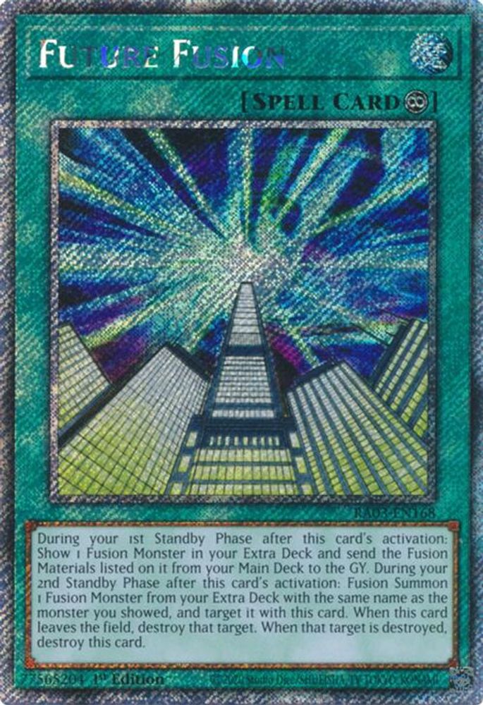 Future Fusion (Platinum Secret Rare) (RA03-EN168) - Platinum Secret Rare