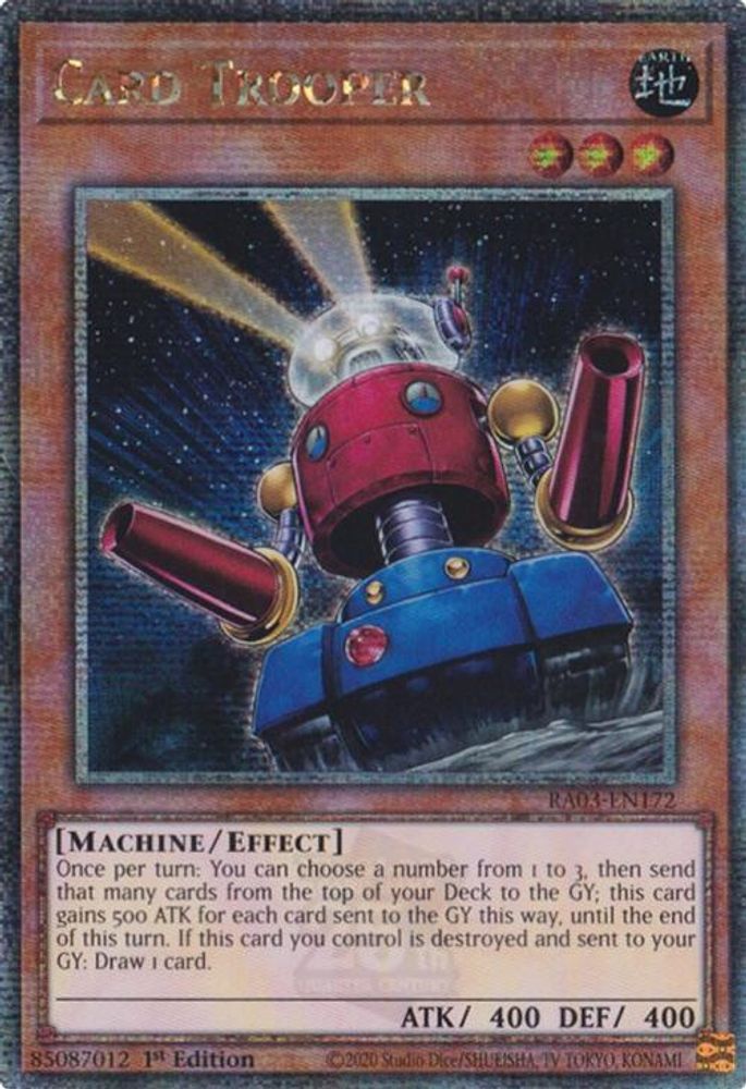 Card Trooper (Quarter Century Secret Rare) (RA03-EN172) - Quarter Century Secret Rare