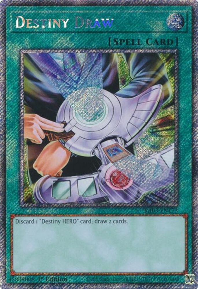 Destiny Draw (Platinum Secret Rare) (RA03-EN173) - Platinum Secret Rare