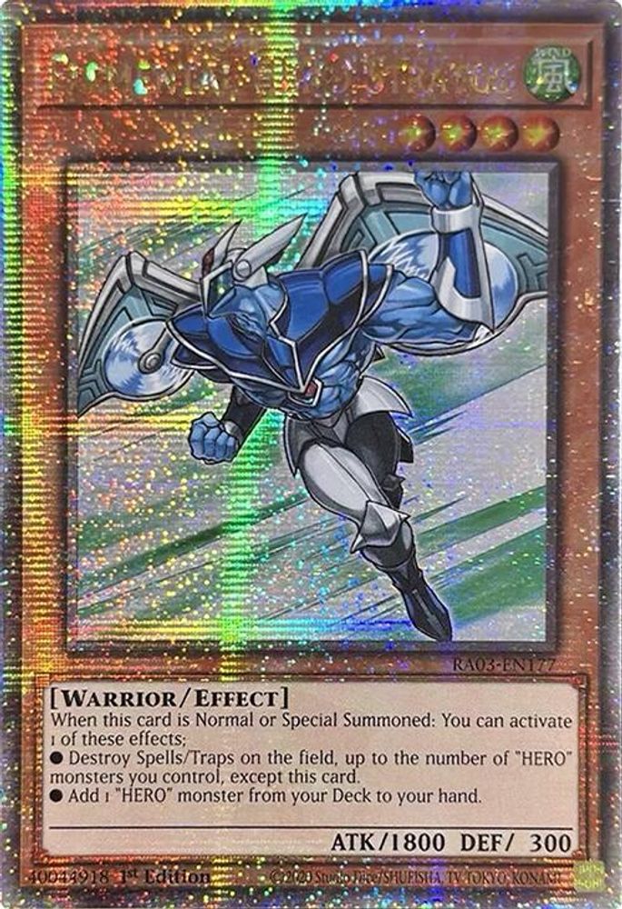 Elemental HERO Stratos (Quarter Century Secret Rare) (RA03-EN177) - Quarter Century Secret Rare