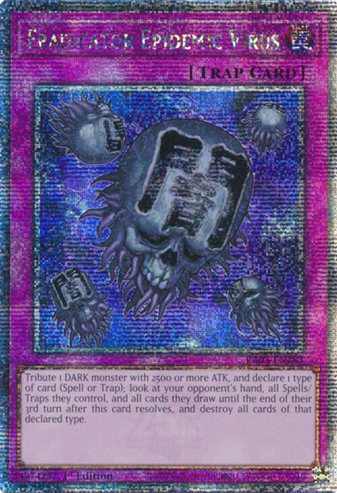 Eradicator Epidemic Virus (Quarter Century Secret Rare) (RA03-EN183) - Quarter Century Secret Rare