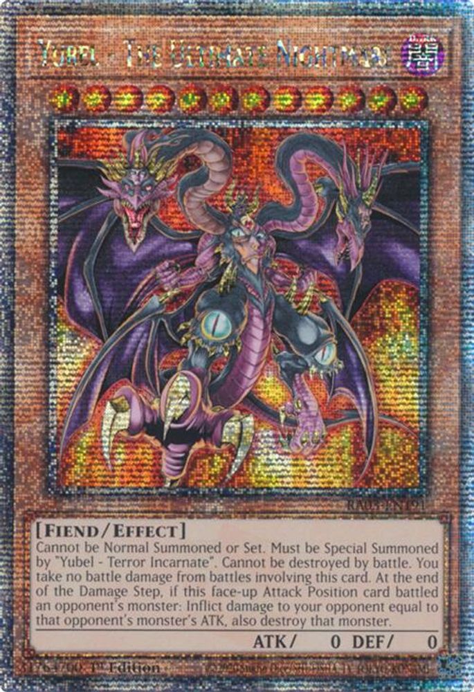 Yubel - The Ultimate Nightmare (Quarter Century Secret Rare) (RA03-EN191) - Quarter Century Secret Rare