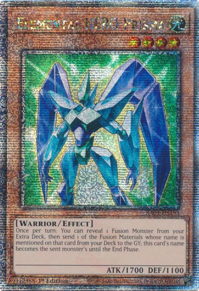 Elemental HERO Prisma (Quarter Century Secret Rare) (RA03-EN193) - Quarter Century Secret Rare