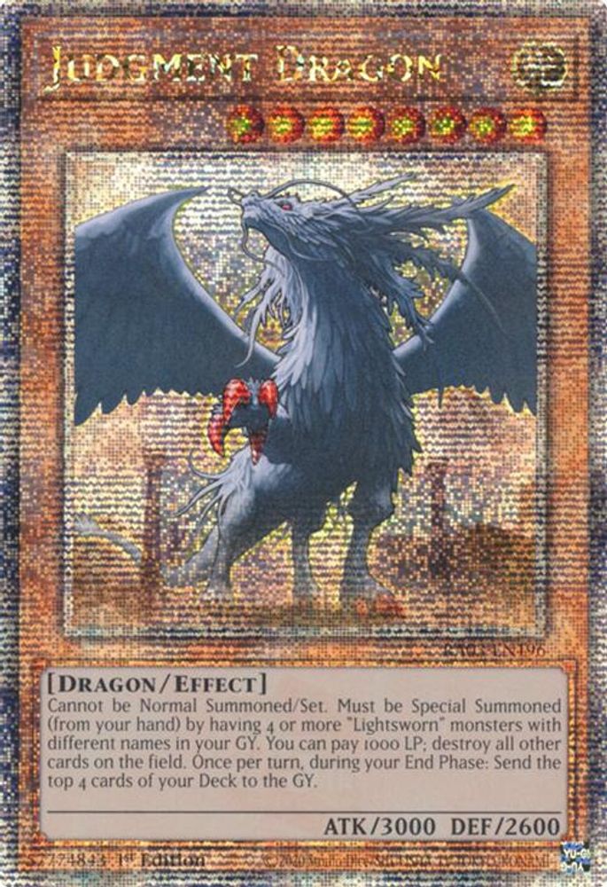 Judgment Dragon (Quarter Century Secret Rare) (RA03-EN196) - Quarter Century Secret Rare