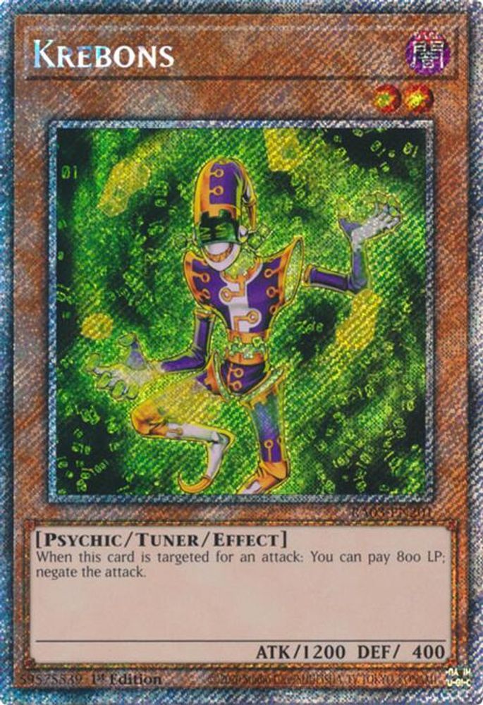 Krebons (Platinum Secret Rare) (RA03-EN201) - Platinum Secret Rare