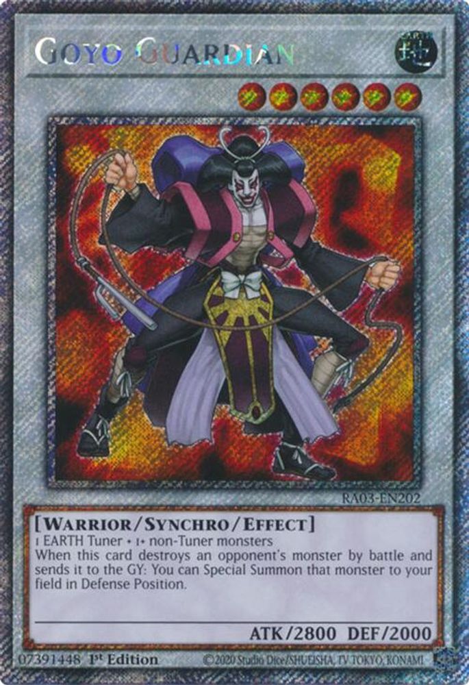Goyo Guardian (Platinum Secret Rare) (RA03-EN202) - Platinum Secret Rare
