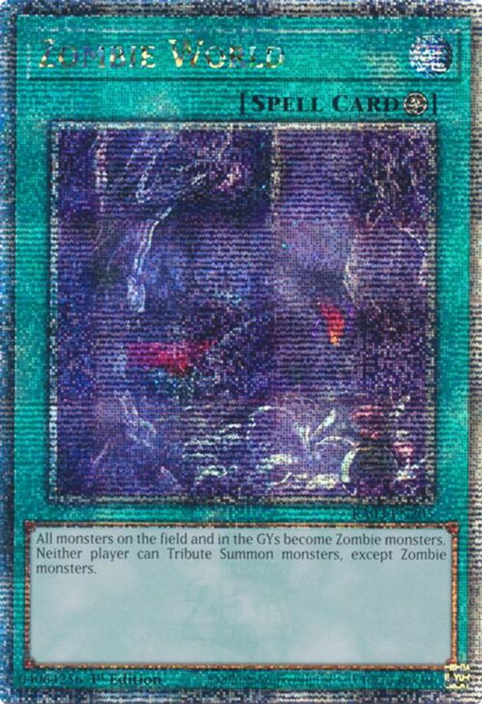 Zombie World (Quarter Century Secret Rare) (RA03-EN205) - Quarter Century Secret Rare