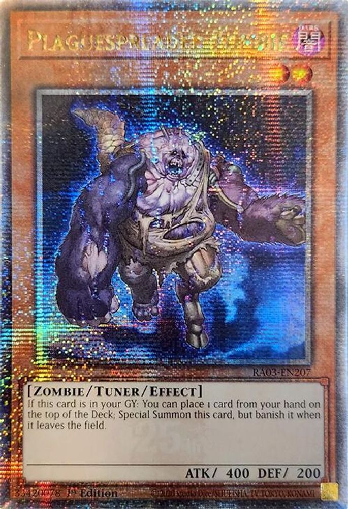Plaguespreader Zombie (Quarter Century Secret Rare) (RA03-EN207) - Quarter Century Secret Rare