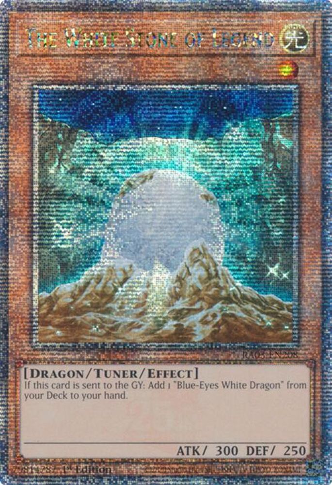The White Stone of Legend (Quarter Century Secret Rare) (RA03-EN208) - Quarter Century Secret Rare