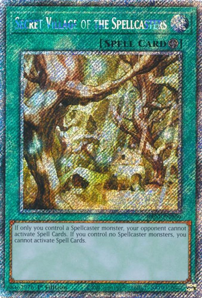Secret Village of the Spellcasters (Platinum Secret Rare) (RA03-EN209) - Platinum Secret Rare