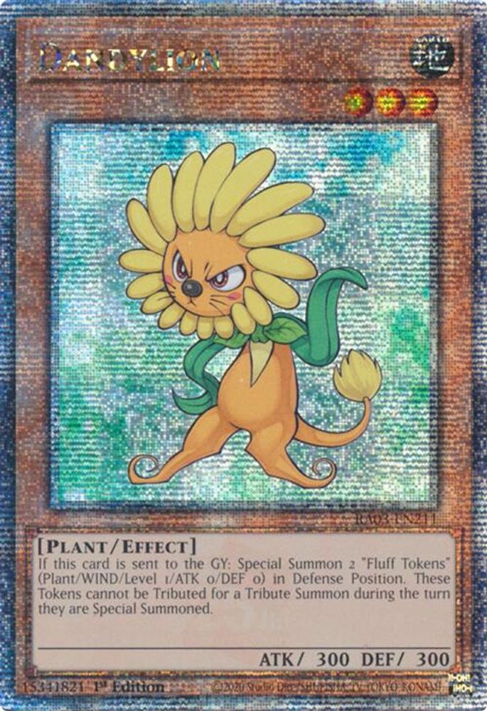 Dandylion (Quarter Century Secret Rare) (RA03-EN211) - Quarter Century Secret Rare