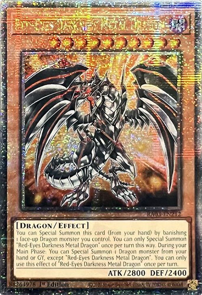 Red-Eyes Darkness Metal Dragon (Quarter Century Secret Rare) (RA03-EN212) - Quarter Century Secret Rare