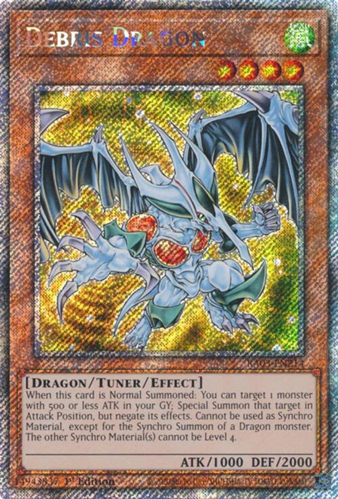 Debris Dragon (Platinum Secret Rare) (RA03-EN214) - Platinum Secret Rare