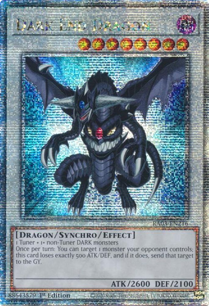 Dark End Dragon (Quarter Century Secret Rare) (RA03-EN216) - Quarter Century Secret Rare