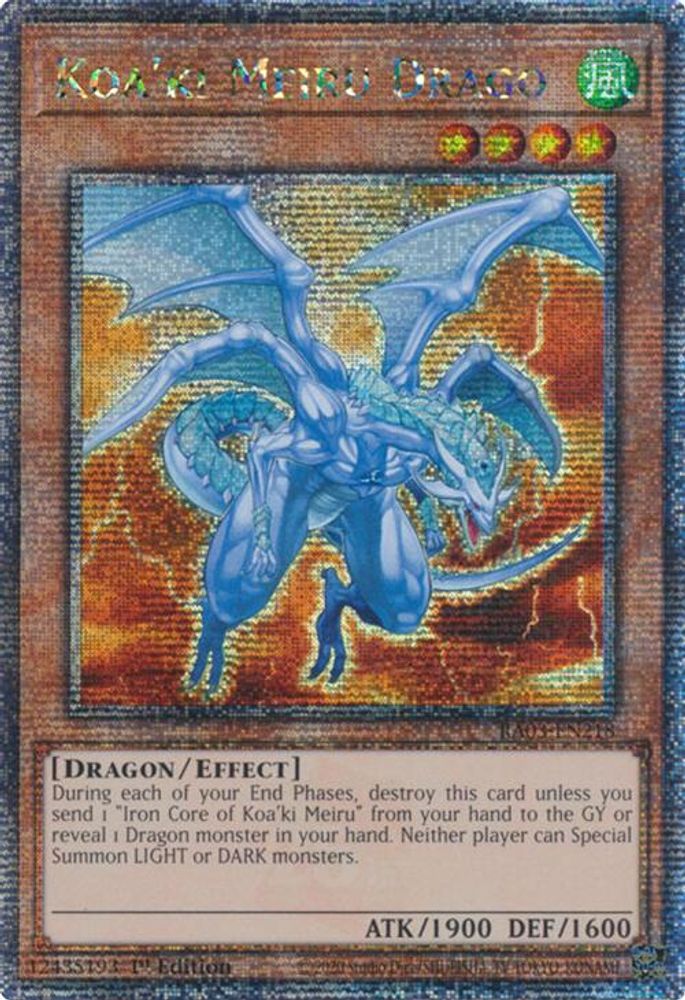 Koa'ki Meiru Drago (Quarter Century Secret Rare) (RA03-EN218) - Quarter Century Secret Rare