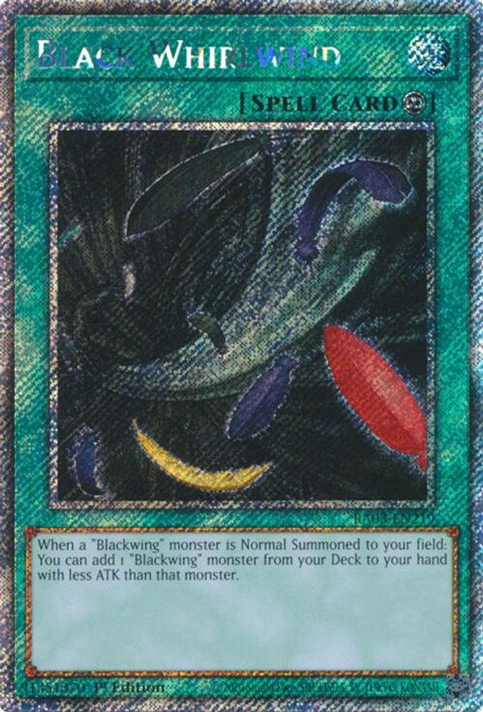 Black Whirlwind (Platinum Secret Rare) (RA03-EN219) - Platinum Secret Rare