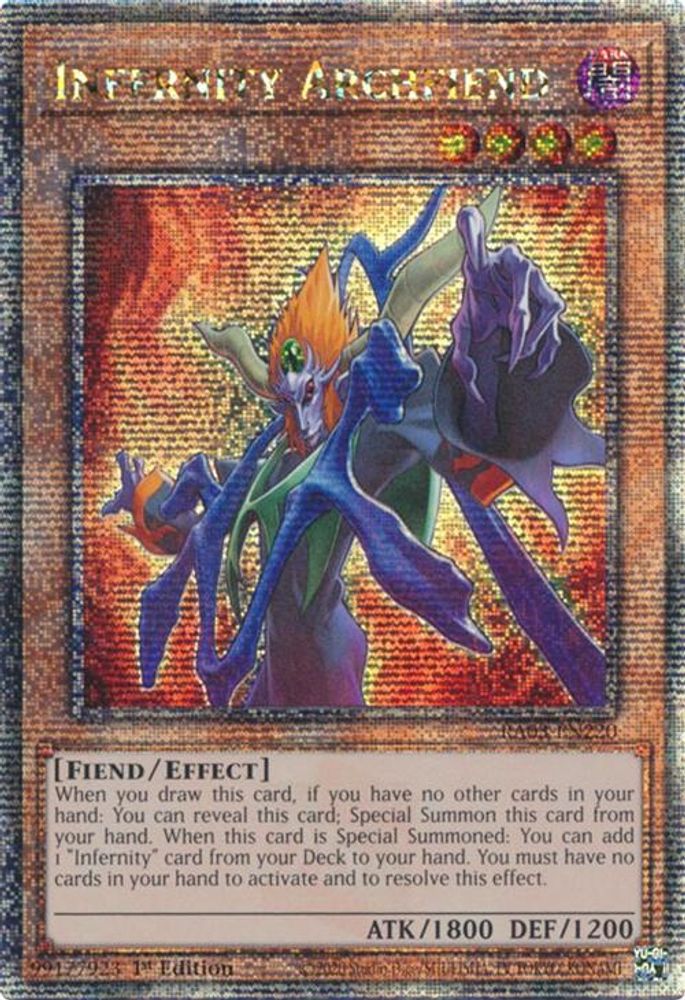 Infernity Archfiend (Quarter Century Secret Rare) (RA03-EN220) - Quarter Century Secret Rare