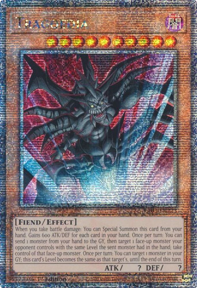 Tragoedia (Quarter Century Secret Rare) (RA03-EN223) - Quarter Century Secret Rare