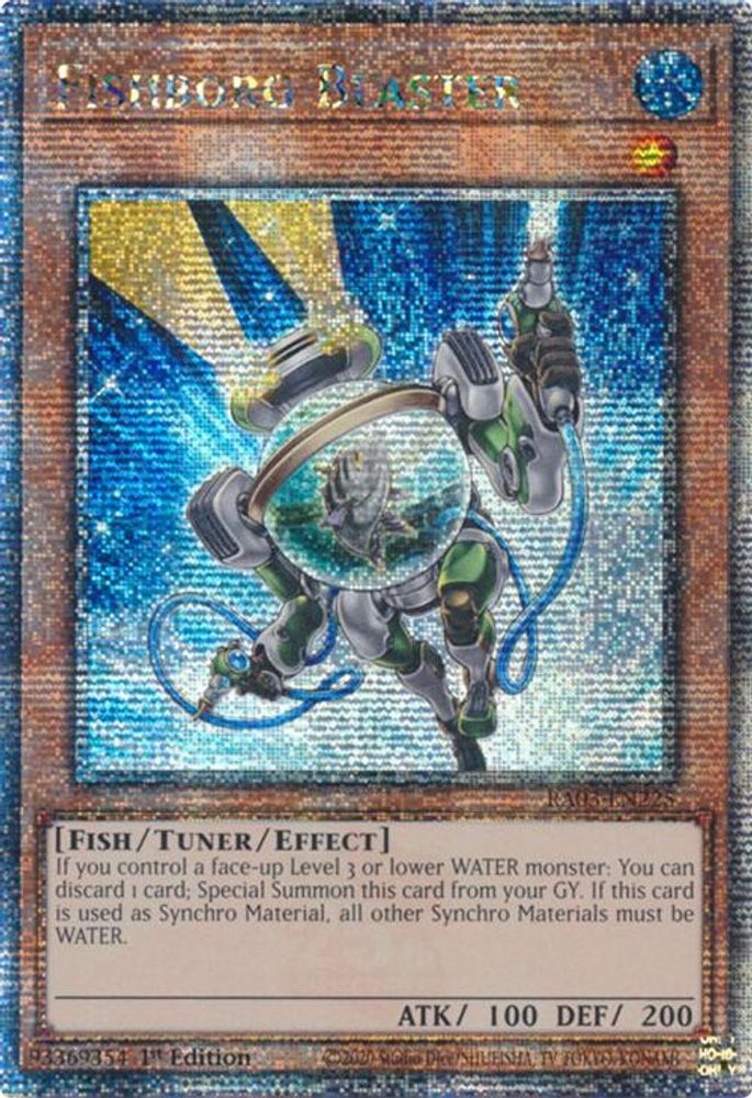 Fishborg Blaster (Quarter Century Secret Rare) (RA03-EN225) - Quarter Century Secret Rare