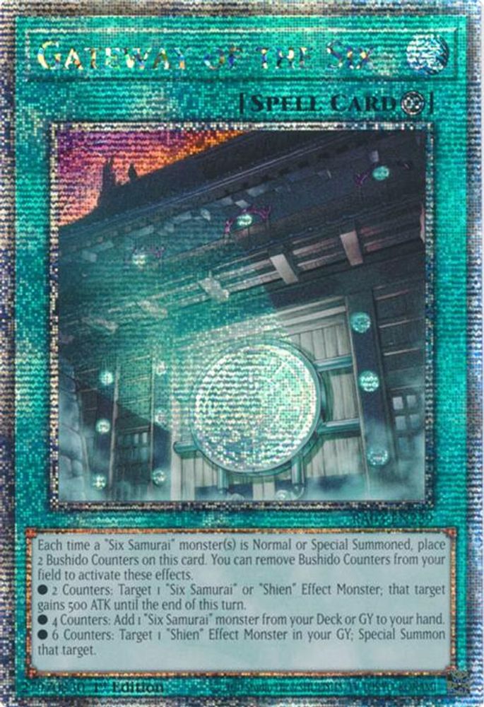 Gateway of the Six (Quarter Century Secret Rare) (RA03-EN229) - Quarter Century Secret Rare