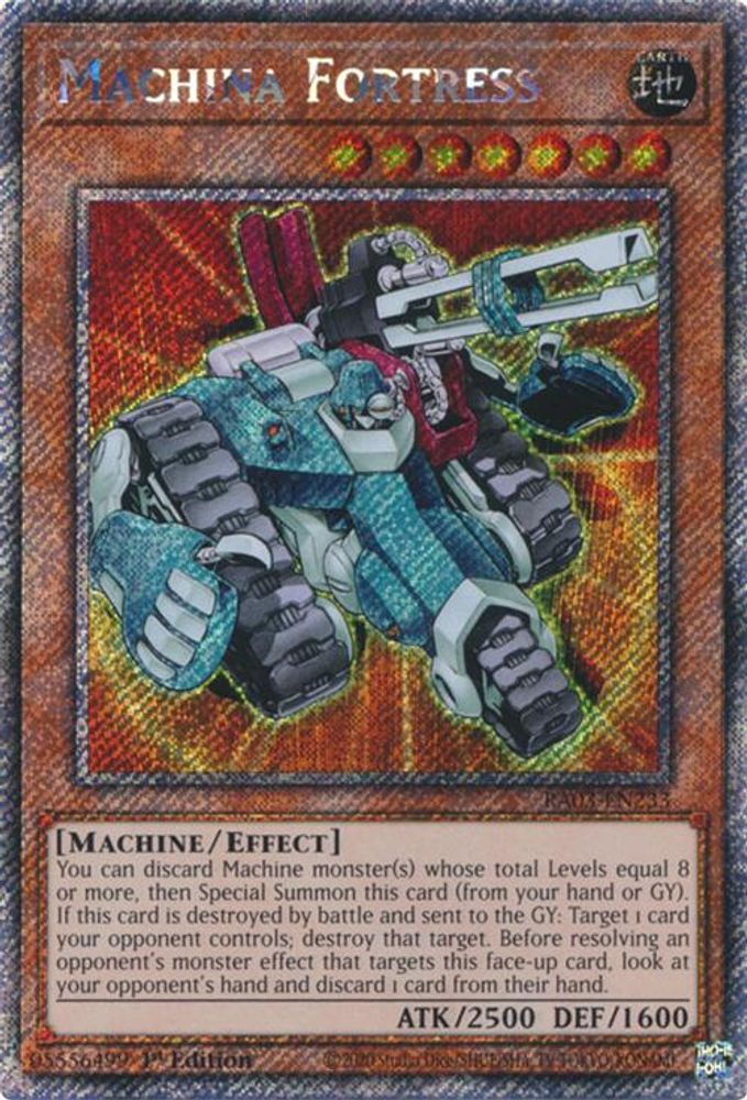 Machina Fortress (Platinum Secret Rare) (RA03-EN233) - Platinum Secret Rare