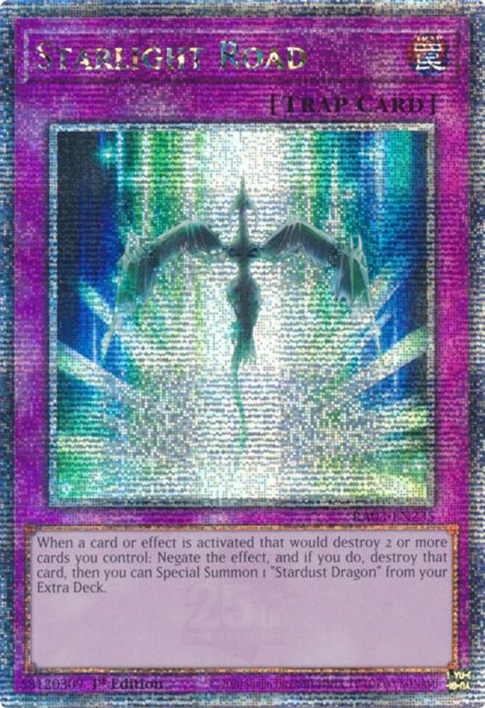Starlight Road (Quarter Century Secret Rare) (RA03-EN235) - Quarter Century Secret Rare