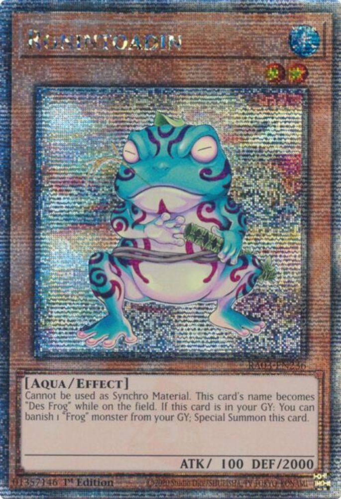 Ronintoadin (Quarter Century Secret Rare) (RA03-EN236) - Quarter Century Secret Rare