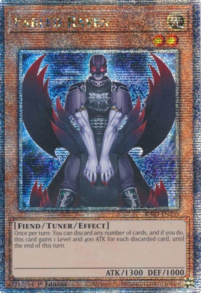 Fabled Raven (Quarter Century Secret Rare) (RA03-EN239) - Quarter Century Secret Rare